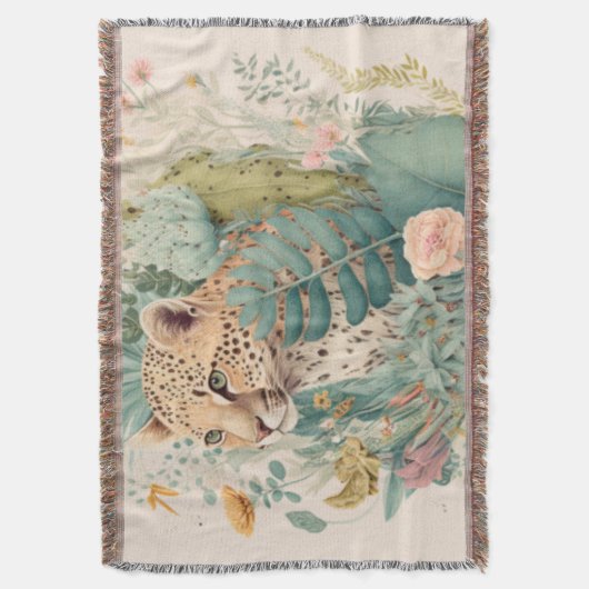 Ein Leopard hinter dem Busch-Brauch Decke (Vorderseite Vertikal)