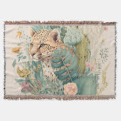 Ein Leopard hinter dem Busch-Brauch Decke (Vorderseite)