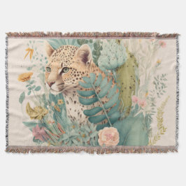 Ein Leopard hinter dem Busch-Brauch Decke