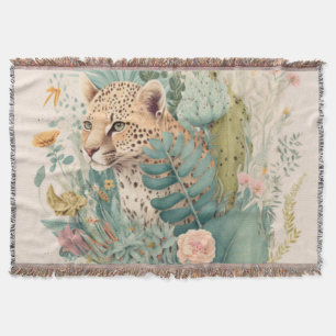 Ein Leopard hinter dem Busch-Brauch Decke