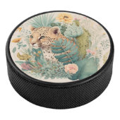 Ein Leopard hinter dem Busch-Brauch Eishockey Puck (3/4)