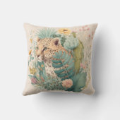 Ein Leopard hinter dem Busch-Brauch Kissen (Rückseite)