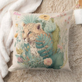 Ein Leopard hinter dem Busch-Brauch Kissen (Decke)