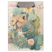 Ein Leopard hinter dem Busch-Brauch Klemmbrett (Vorderseite)