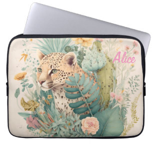 Ein Leopard hinter dem Busch-Brauch Laptopschutzhülle