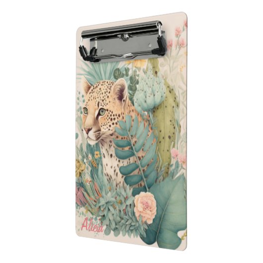 Ein Leopard hinter dem Busch-Brauch Mini Klemmbrett (Gewinkelt2)