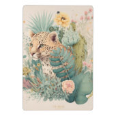 Ein Leopard hinter dem Busch-Brauch Mini Klemmbrett (Rückseite)