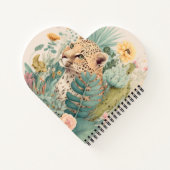 Ein Leopard hinter dem Busch-Brauch Notizblock (Rückseite)