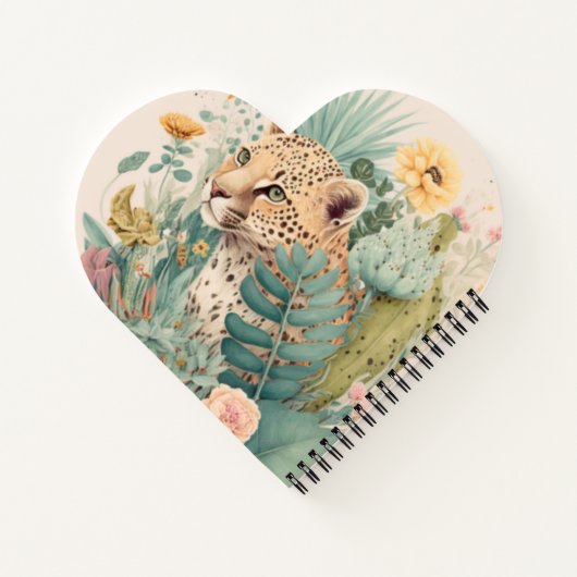 Ein Leopard hinter dem Busch-Brauch Notizblock (Rückseite)