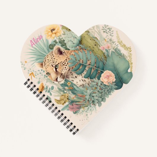 Ein Leopard hinter dem Busch-Brauch Notizblock (Vorderseite)