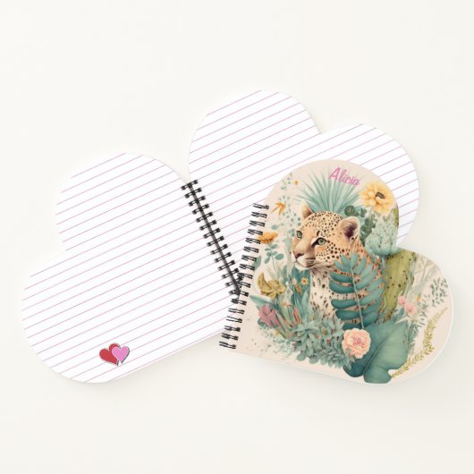 Ein Leopard hinter dem Busch-Brauch Notizblock (Innenseite)