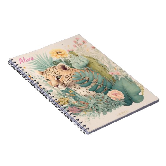 Ein Leopard hinter dem Busch-Brauch Notizblock (Rechte Seite)