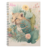 Ein Leopard hinter dem Busch-Brauch Notizblock (Vorderseite)