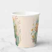 Ein Leopard hinter dem Busch-Brauch Pappbecher (Links)