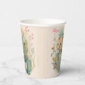 Ein Leopard hinter dem Busch-Brauch Pappbecher (Rechts)