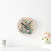 Ein Leopard hinter dem Busch-Brauch Runde Wanduhr (Zuhause)