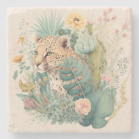 Ein Leopard hinter dem Busch-Brauch