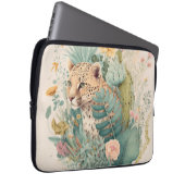 Ein Leopard hinter dem Busch Laptopschutzhülle (Vorne Rechts)
