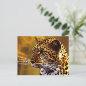 Ein Leopardenspiel Postkarte (Stehend Vorderseite)