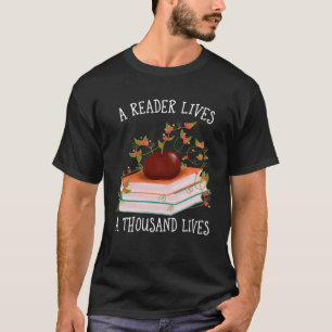 Ein Leser lebt tausend Bibliophile T-Shirt
