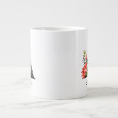 Ein Letter Silver Monogram Lila Green Jumbo-Tasse (Vorderseite)