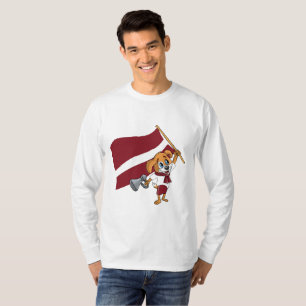 Ein lettischer Fan Hund T-Shirt