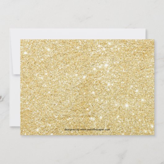 Ein letzter Flug / Gold - Einladung von Bacheloret (Rückseite)