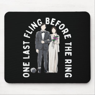 Ein letztes Mal vor dem sonnigen Hochzeitstag-Spaß Mousepad