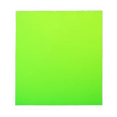 Ein leuchtend grünes rechteckiges Blatt wird angez Notizblock (Vorderseite)