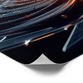 Ein leuchtender Kern im virtuellen Raum Poster (Ecke)