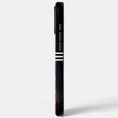 Ein leuchtender Tiger brüllt nachts. Case-Mate iPhone Hülle (Rückseite / Links)