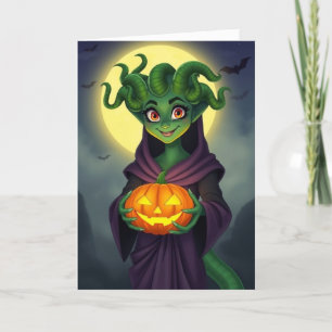 Ein leuchtendes Halloween Feiertagskarte