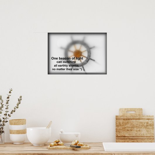 Ein Leuchtfeuer. Poster (Küche)