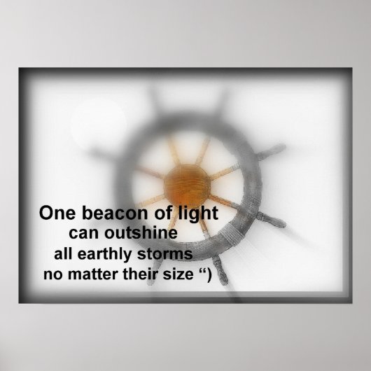 Ein Leuchtfeuer. Poster (Vorne)