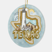 Ein Leuchtturm für Keramiken in Texas Keramik Ornament (Links)