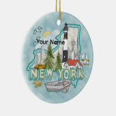 Ein Leuchtturm in New York Keramik Ornament (Rechts)