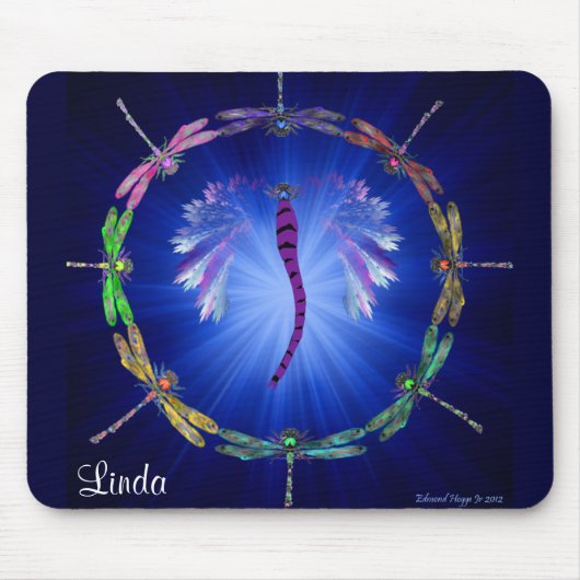 Ein Libellen-Tanz Mousepad (Vorne)