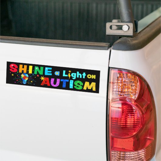 EIN Licht auf AUTISM Autoaufkleber (Auf Lkw)