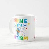 EIN Licht auf AUTISM Kaffeetasse (Vorderseite Links)