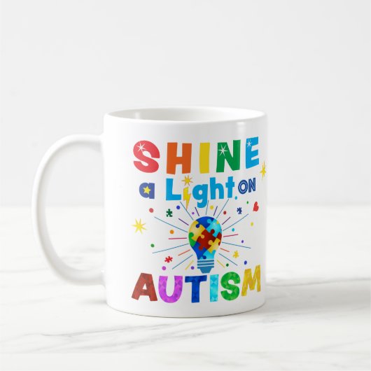 EIN Licht auf AUTISM Kaffeetasse (Links)