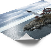 Ein Licht auf See Fotodruck (Ecke)