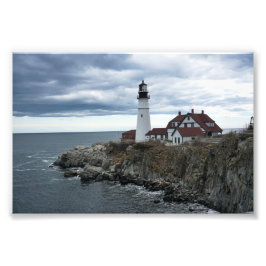 Ein Licht auf See Fotodruck