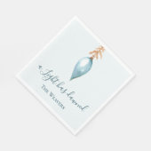 Ein Licht ist abgedämmt, Wasserfarbe Christlichen  Serviette (Ecke)