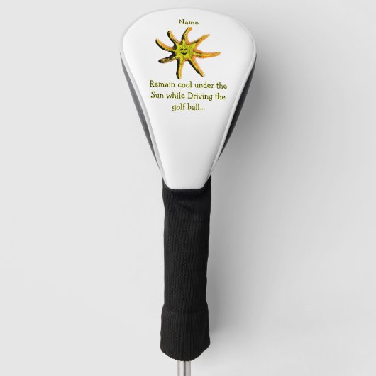 Ein Lichtstrahl des Glücks Golf Headcover (Vorderseite)