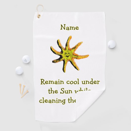 Ein Lichtstrahl des Glücks Golfhandtuch (Insitu)