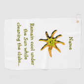 Ein Lichtstrahl des Glücks Golfhandtuch (Horizontal)