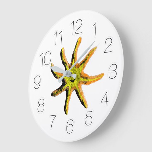 Ein Lichtstrahl des Glücks  Große Wanduhr (Winkel)