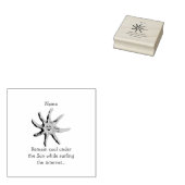 Ein Lichtstrahl des Glücks Gummistempel (Stempel)