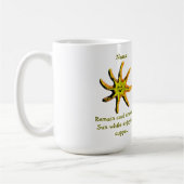 Ein Lichtstrahl des Glücks Kaffeetasse (Links)