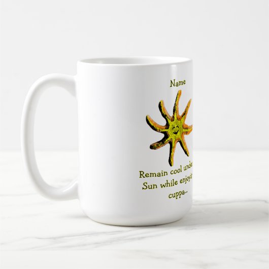 Ein Lichtstrahl des Glücks Kaffeetasse (Links)